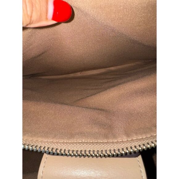 Coach Nina Tote Bag Beige Leather - Picture 11 of 14